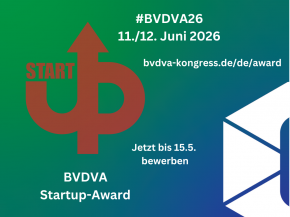 BVDVA Start-up-Award 2026 – Jetzt bis zum 15.5. bewerben