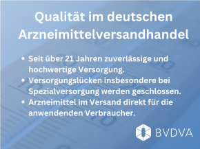 Arzneimittelversandhandel in Deutschland steht für Qualität und Leistungsfähigkeit